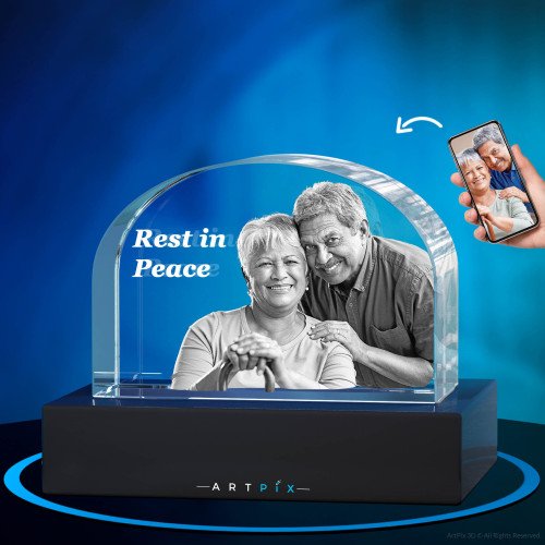 3D Tombstone Memorial Keepsake in Landscape