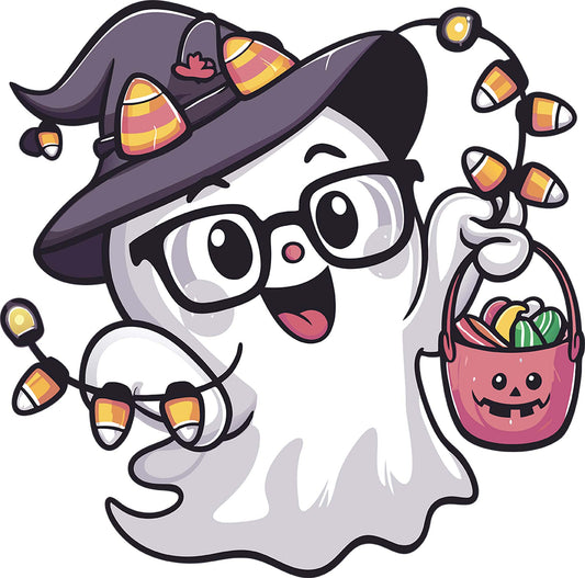 Candy Corn Ghost Tumbler