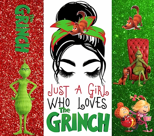 Girl Who Loves the Grinch Tumbler