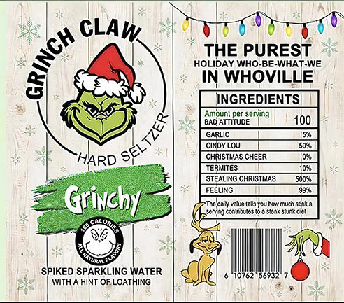 Tumbler - The Grinch Claw Hard Seltzer Tumbler