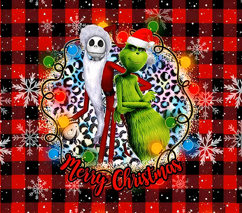 The Grinch and Jack Skellington Tumbler