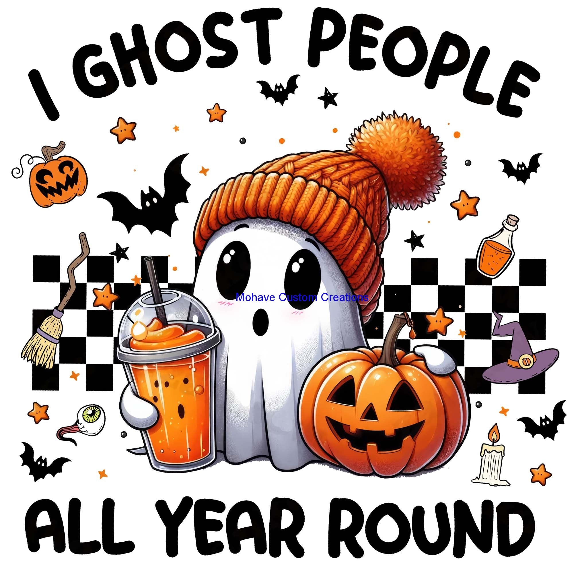 I Ghost People All Year Tumbler-Mohavecustomcreations