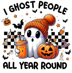 I Ghost People All Year Tumbler-Mohavecustomcreations