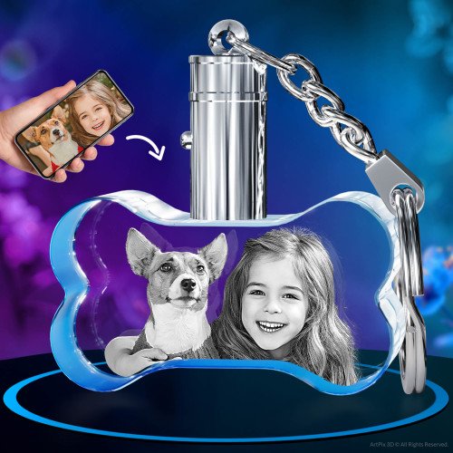 Pets Keychain Bone 3D