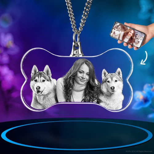 Necklace Pet Bone 2D