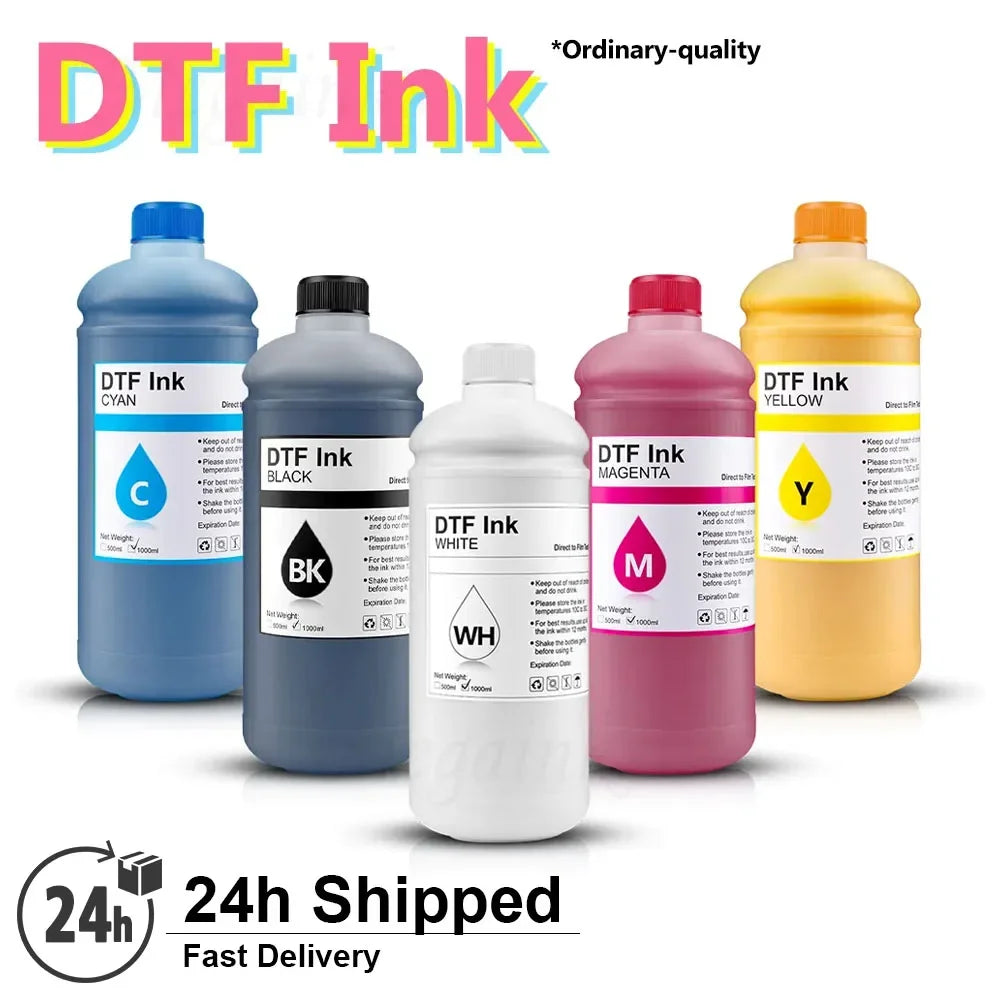 1000ML DTF Ink Direct Transfer Film Heat Transfer For Epson I3200 P800 L1800 1390 L800 L805 1430 3880 PET Film Ordinary Quality