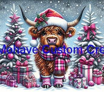 Christmas Bull Tumbler-Mohavecustomcreations