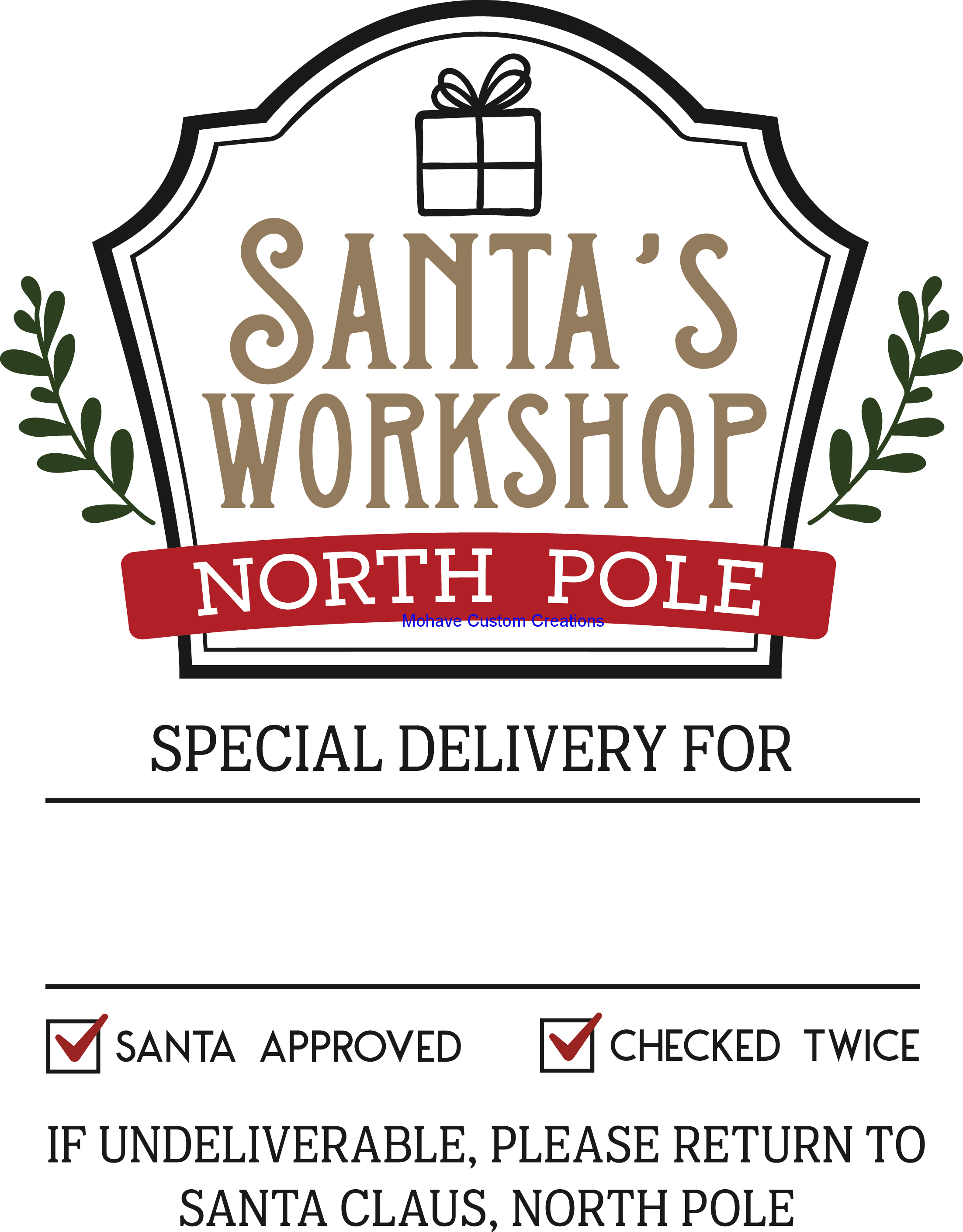 Large Santa Sack-Mohavecustomcreations