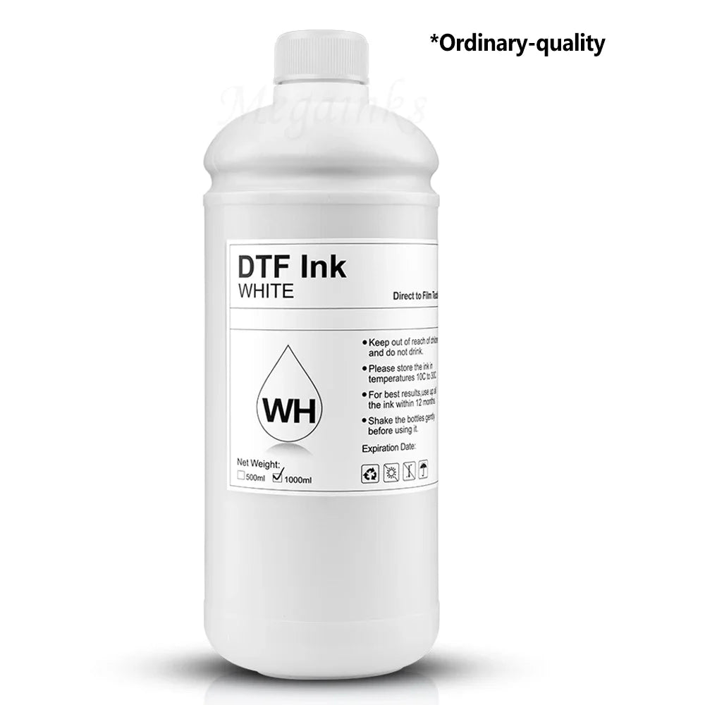 1000ML DTF Ink Direct Transfer Film Heat Transfer For Epson I3200 P800 L1800 1390 L800 L805 1430 3880 PET Film Ordinary Quality