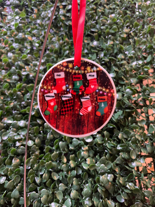 NEW!!!!!!    PERSONALIZED CHRISTMAS ORNAMENT-Mohave Custom Creations